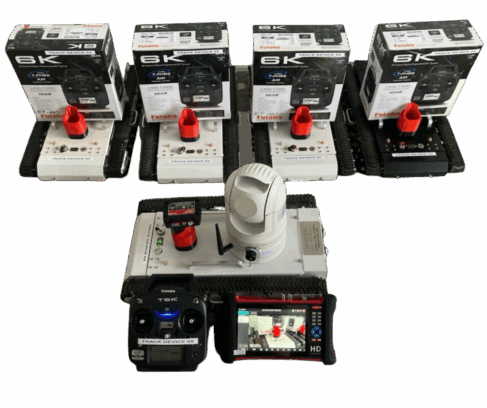 Remote Controlled Track Based UGV with PTZ Camera